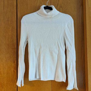 Anthropologie Maeve Parker Ribbed Turtleneck Sweater Top